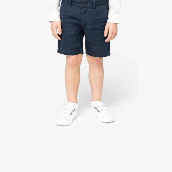 Spasso Kids Linen Bermuda Shorts Thumbnail