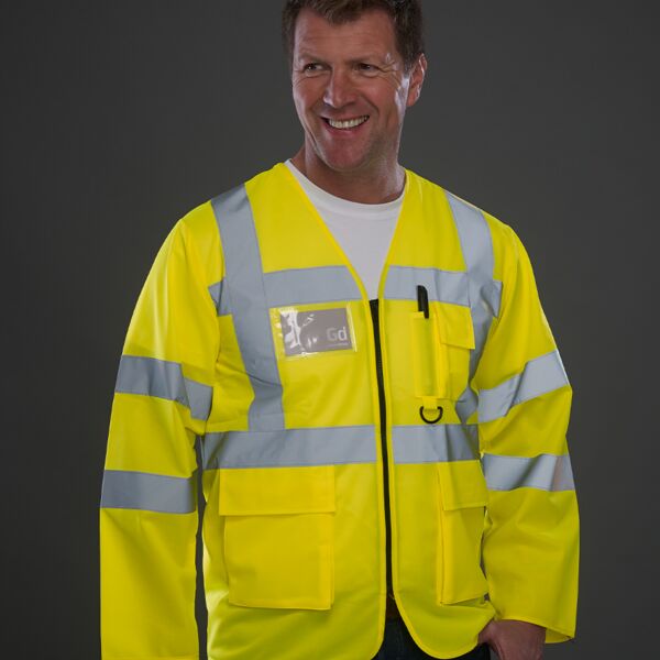 Yoko Hi-Vis Executive Long Sleeve Waistcoat Thumbnail