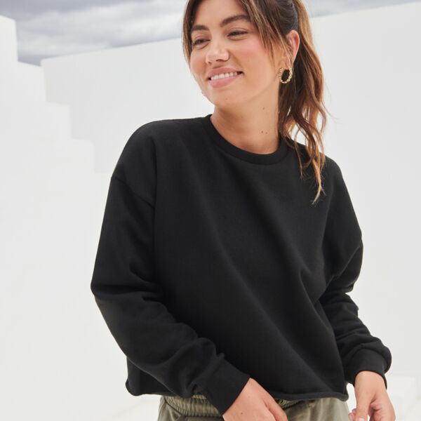SF Ladies Cropped Slounge Sweatshirt Thumbnail